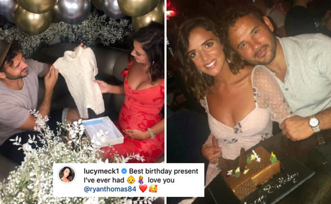 Ryan Thomas and Lucy Mecklenburgh are expecting first child together.