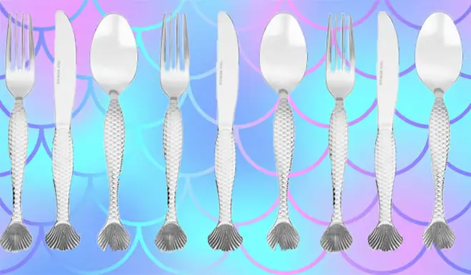 ASDA's mermaid cutlery is perfect for a Under The Sea themed party, or just to jazz up your dining table