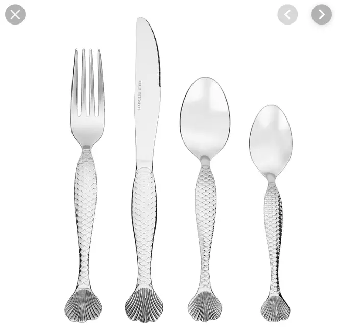 The sweet fishtail ends are perfect to jazz up your cutlery draw
