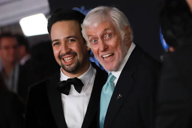 Dick Van Dyke, pictured with Lin-Manuel Miranda at the premiere for Mary Poppins