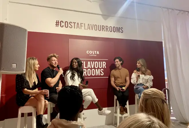 Amber was on the panel along with Made in Chelsea star Sam, presenter AJ and Celebs Go Dating Tom