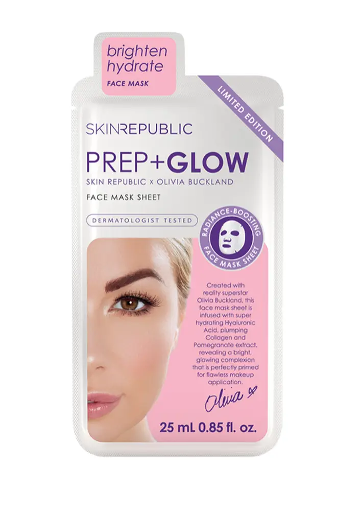 Skin Republic x Olivia Buckland Prep + Glow Face Mask Sheet, £5.49