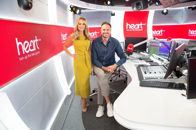 Jamie Theakston and Amanda Holden will be back on Heart Breakfast on Monday