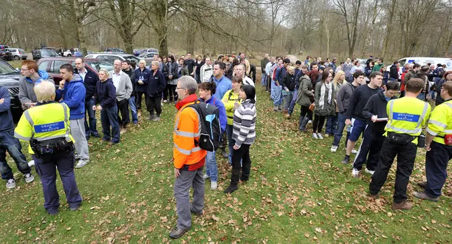 400 members of the public helped to search Savernake Forest