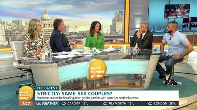 Piers and Susanna were praised by viewers for calling out "dinosaur" Jim Wells