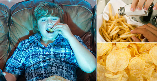 A boy has been left blind by eating only chips and crisps