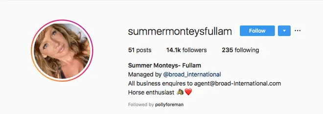 Summer's new management has been added into her Instagram bio