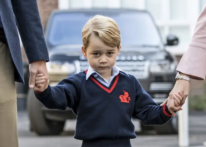 Kate Middleton was forced to miss Prince George's first day in 2017