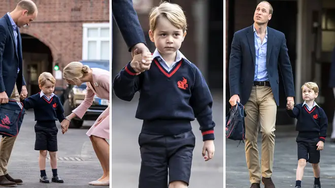 Prince George looked adorable as he arrived at Thomas's Battersea back in 2017