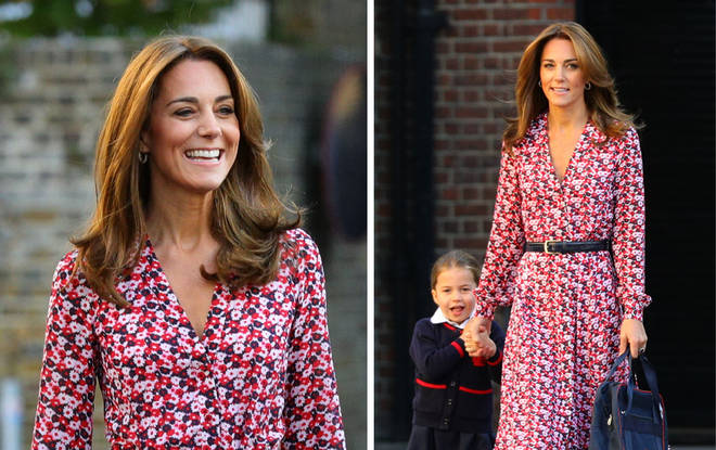 Kate looks absolutely flawless for the children's first day at school