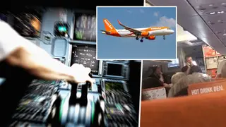 An Easyjet passenger was forced to fly a plane