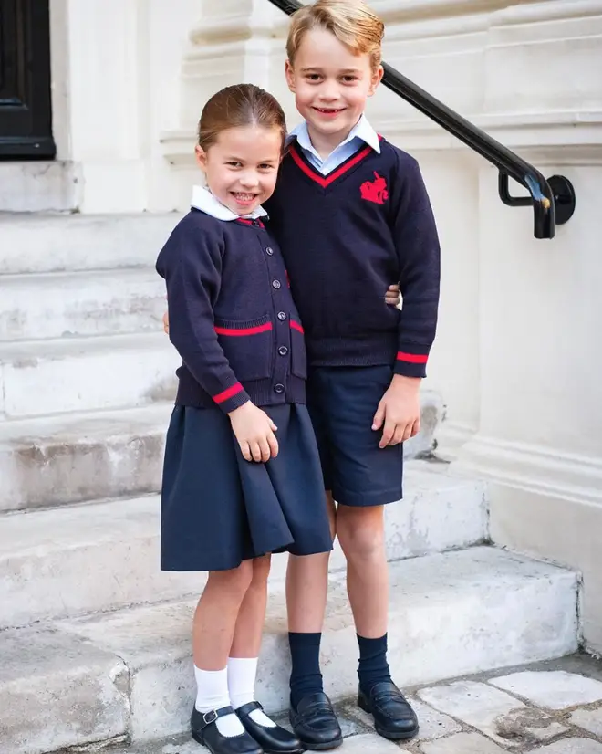 Princess Charlotte and Prince George looked grown up in their uniforms