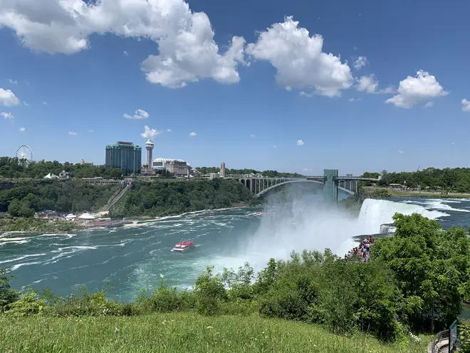 Niagara Falls, as seen from the US-side of the natural wonder