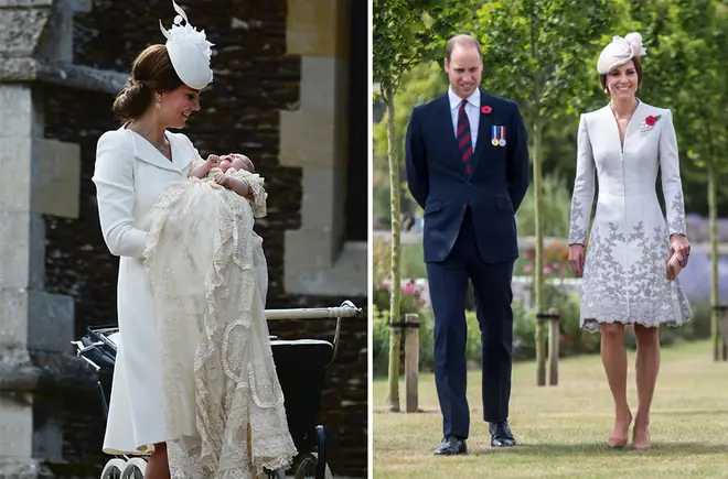 The Duchess re-wore the dress from Charlotte's christening