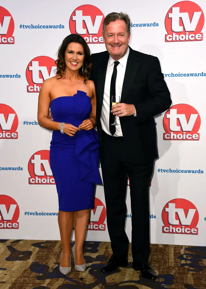 Piers Morgan attended the TV Choice Awards with Susanna Reid