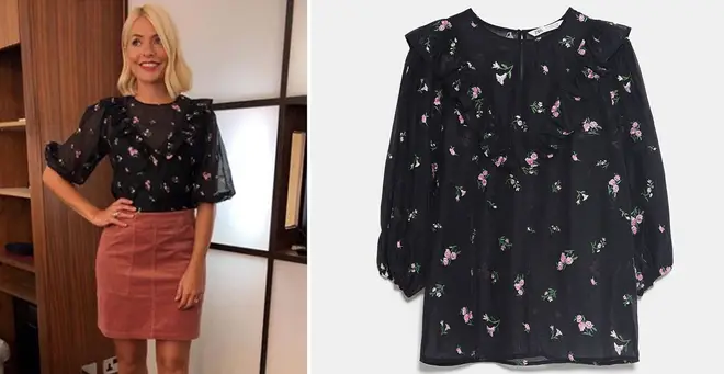 Holly's Zara blouse is in the sale