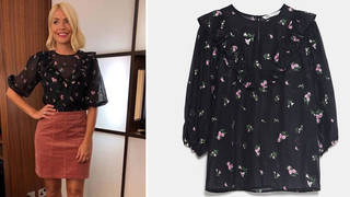 Holly's Zara blouse is in the sale
