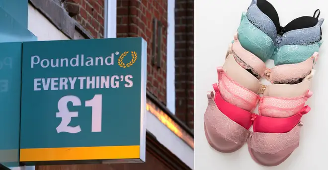Poundland are selling a brand new range of larger bras