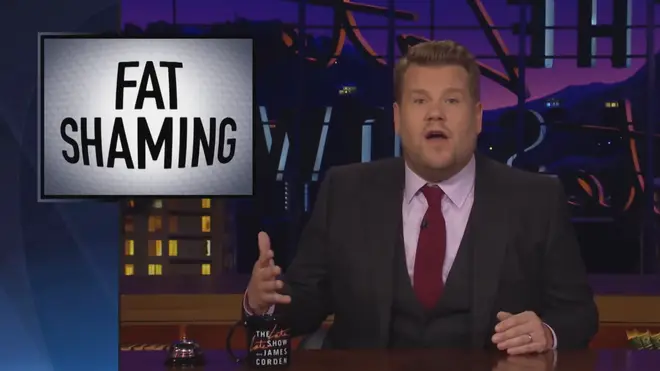 James Corden hit out at Bill Maher, arguing that fat-shaming doesn't help overweight people lose weight