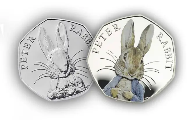 The Peter Rabbit coin is one of the rarest in the country