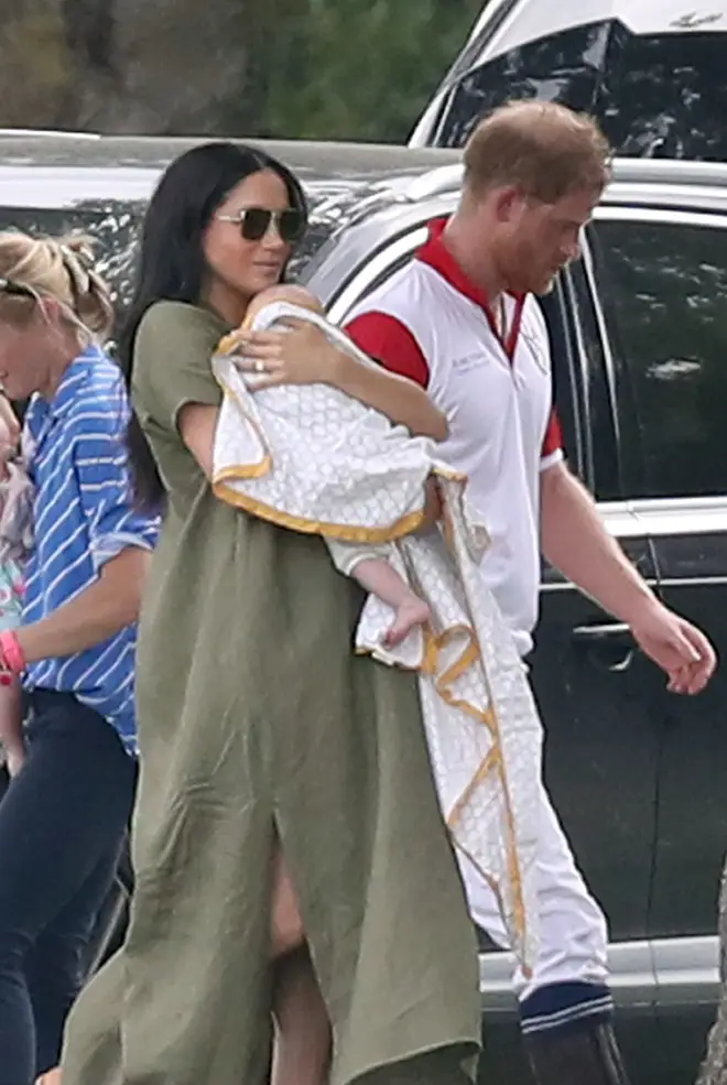 We last got a glimpse of baby Archie as Meghan took him to watch Harry play polo in July