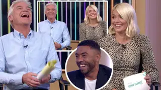 Holly Willoughby and Phillip Schofield burst into laughter during the fashion segment