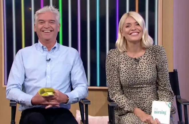 Holly and Phil were left red-faced at the 'camel toe' blunder