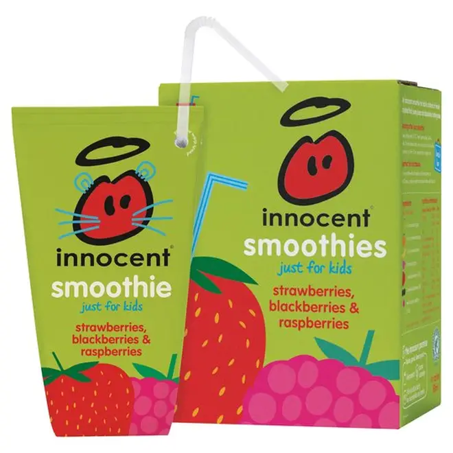 An Innocent Kids’ Smoothie contains 18g of sugar.
