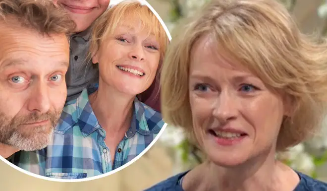 Claire Skinner opened up about her relationship with Hugh