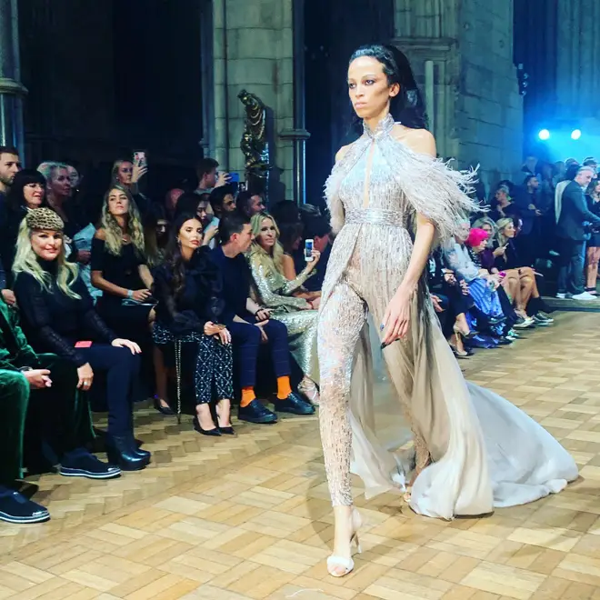 Julien Macdonald's show was at Southwark Cathedral, and it was incredible