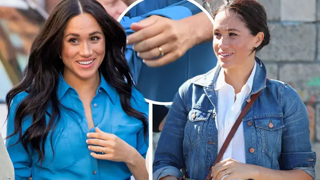 Meghan Markle has left her engagement ring at home for the Royal Tpur