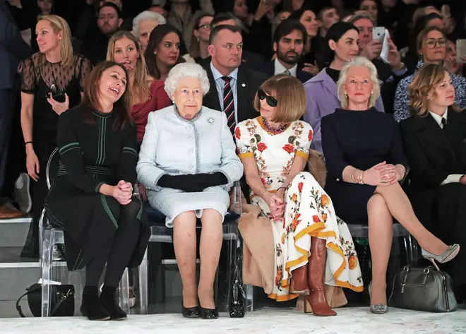Angela Kelly joined the Queen at Fashion Week earlier this year