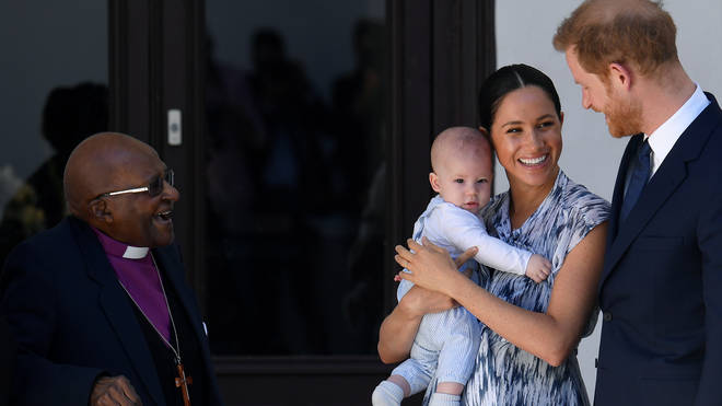 Meghan and Harry took the little one out for the first time on the Royal Tour