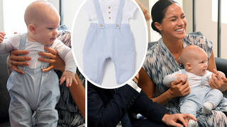 Baby Archie looked so sweet in the £12.99 dungarees