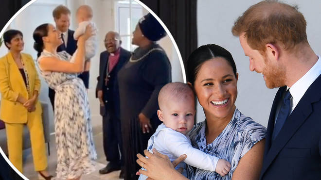 The Duke and Duchess of Sussex looked like proud parents as they introduced baby Archie to the Archbishop