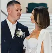 Amy Childs officially tied the knot with her partner Billy Delbosq in a low-key ceremony held in central London on Saturday (April 11).
