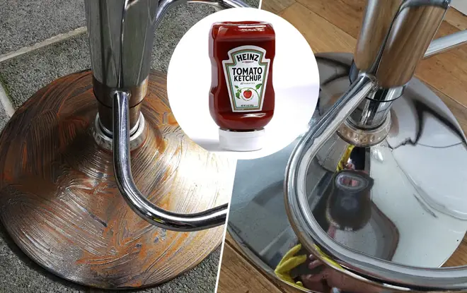 A little bit of ketchup can transform your kitchen stools