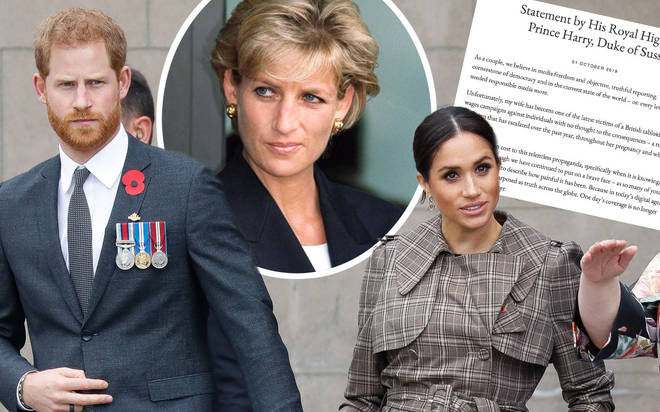 Prince Harry says he fears history will repeat itself, referencing his mother Princess Diana