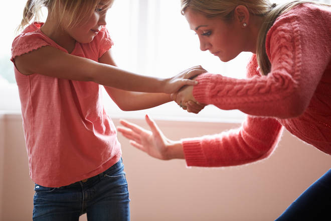 There are calls to ban smacking children in the whole of the UK (stock image)