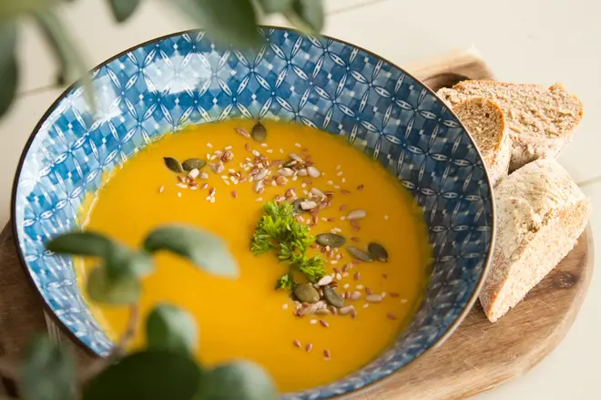 This pumpkin soup recipe is ideal for autumn