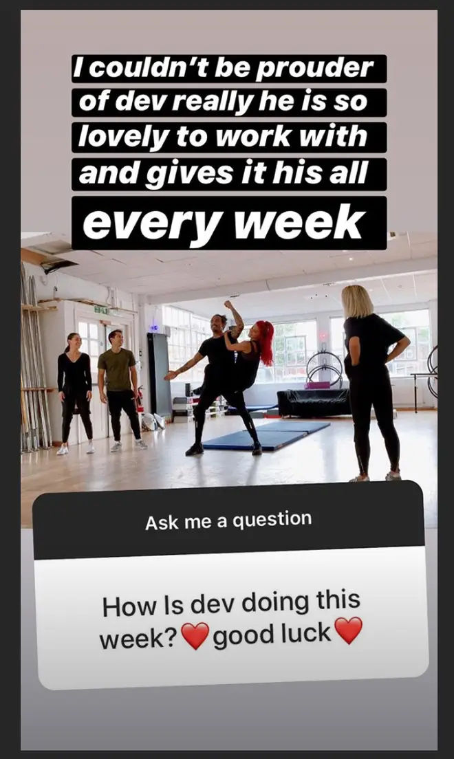 Dianne is proud of Dev's work on the show.