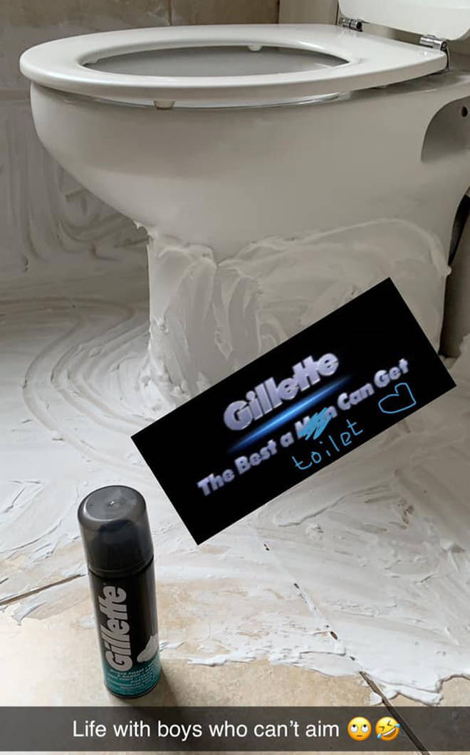 One woman used Gillette to clean her toilet