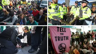 Extinction Rebellion have started their three day protest at London City Airport