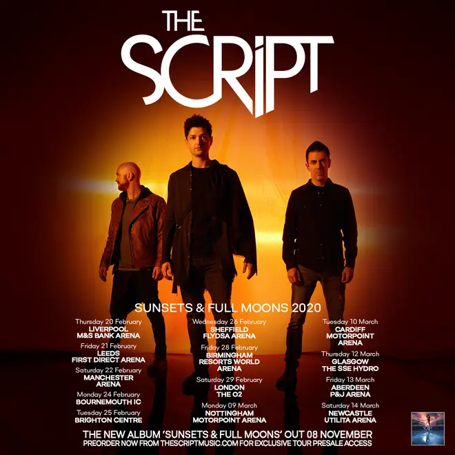 The Script will tour extensively in February and March 2020