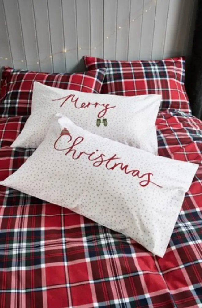 Next's Set of 2 Merry Christmas Pillowcases