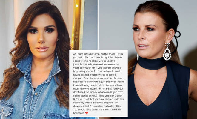 Rebekah Vardy reportedly tells Coleen Rooney: "Believe me or I’ll see you in court."
