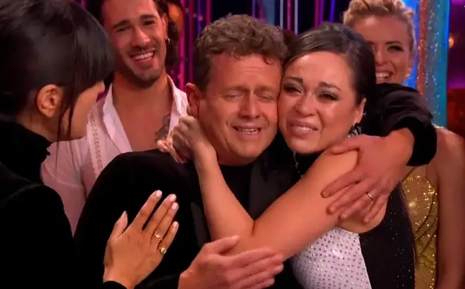 Katya Jones was clearly very emotional following her dance with Mike Bushell.