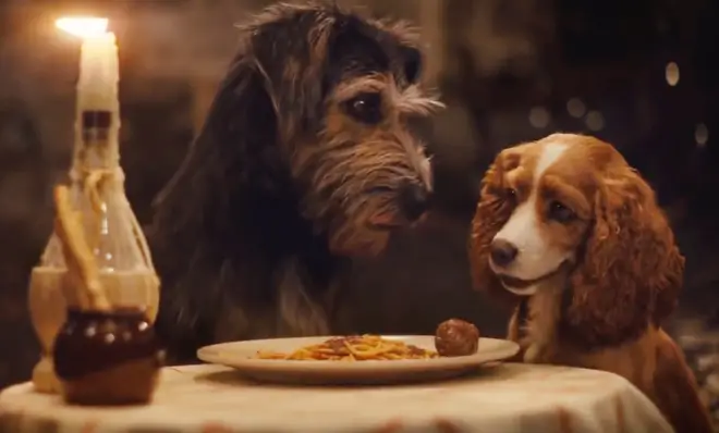 The famous spaghetti eating scene is in the new trailer