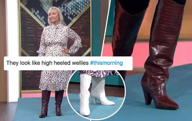 the boots didn't go down well with viewers