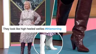 the boots didn't go down well with viewers